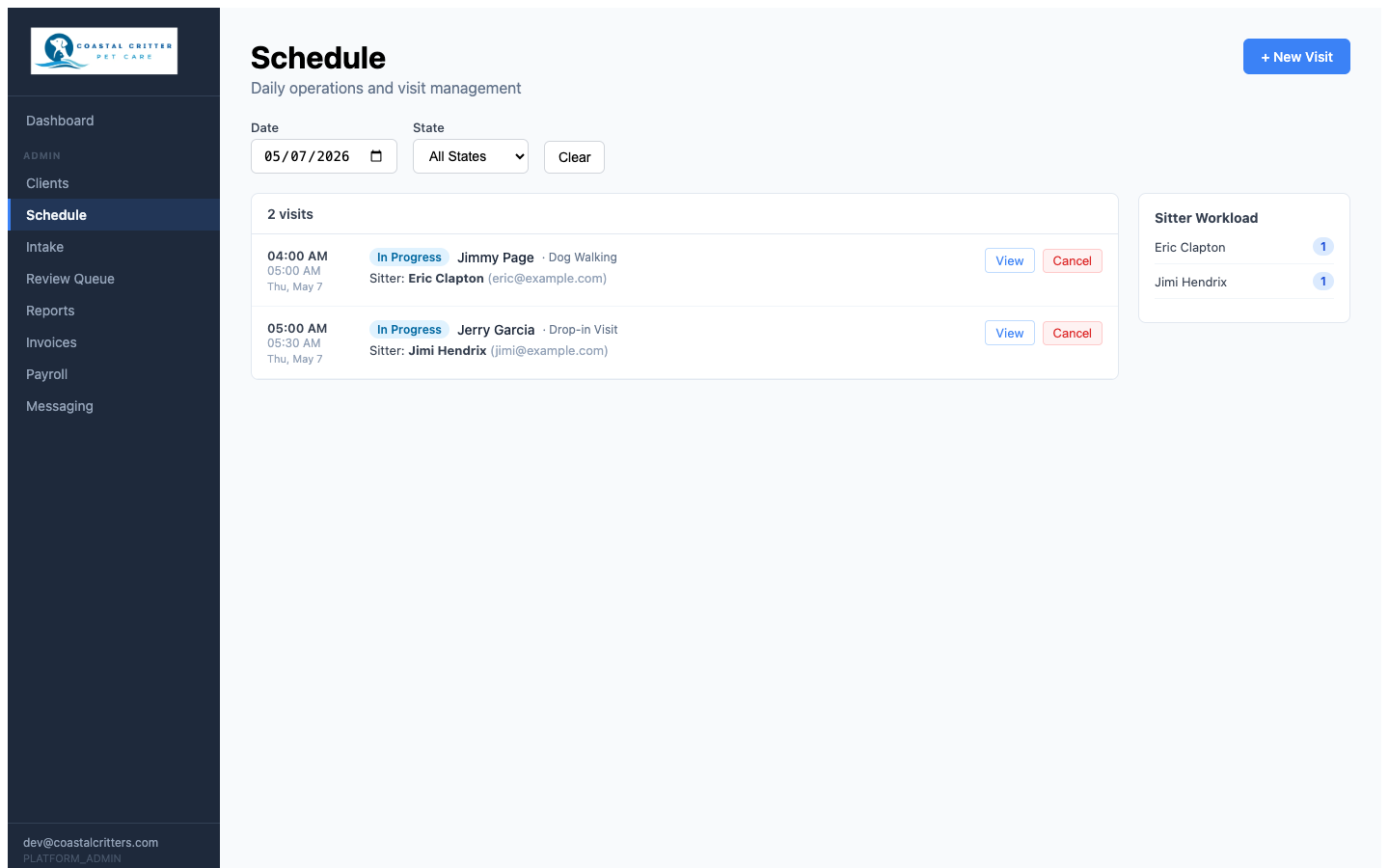 Schedule